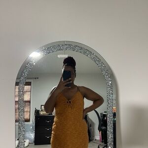 Mustard Yellow Knit Dress